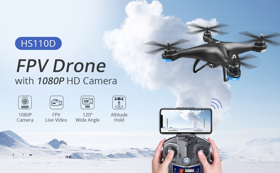 HS110D Drone with FPV camera
