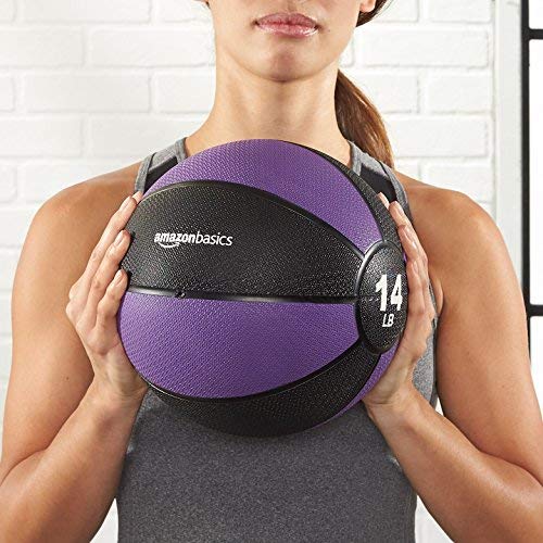 AmazonBasics Medicine Ball for Workouts Exercise Balance Training