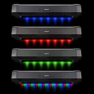 Attack Gaming Speaker Soundbar, Under Monitor PC Sound Bar LED Speaker with 40W Peak Audio Power