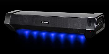 ENHANCE Attack Gaming Speaker Soundbar Under Monitor PC Sound Bar LED Speaker with 40W Peak Power