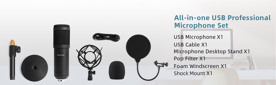 all in one usb microphone set