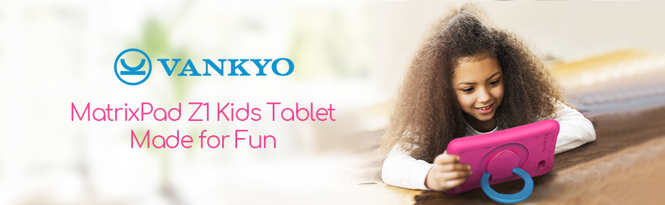 kids playing tablet