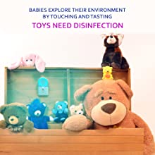 toy, toys, toy bag, toy box, teddy, baby, babies, disinfect, sanitize, antimicrobial, uv, uvc