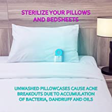 pillow, bed, sheet, bedsheet, uv, uvc, uv light, acne, acne, mechanica, sleep, antimicrobial