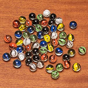 60 Pieces Chinese Checkers Glass Marbles - 16mm