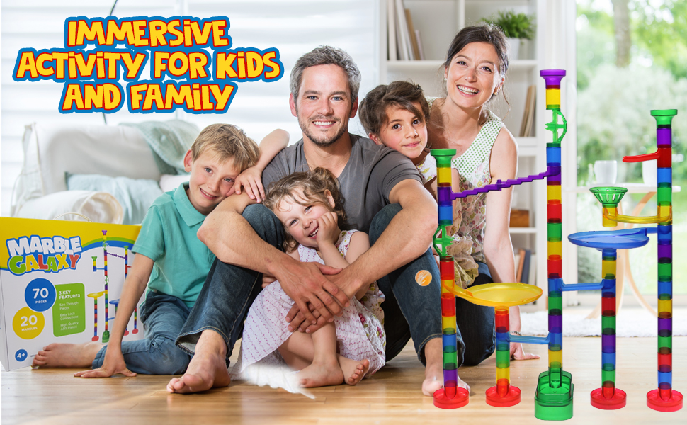 Whizbuilders Marble Run Immersive activity for kids and family