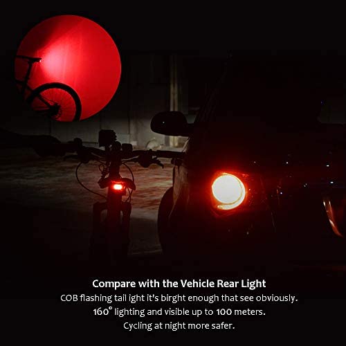 G Keni Bike Tail Light Rechargeable, AntiTheft Alarm, Warning Electric