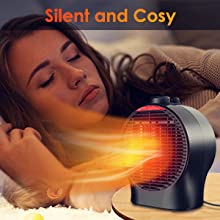 small space heater for home, indoor use, bedroom, camping, office personal ceramic  heaters indoor
